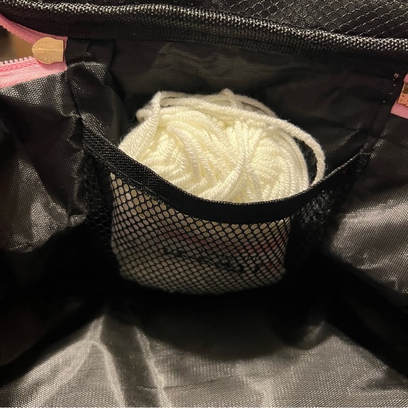 NEW 57pcs Crochet Kit Beginners Starter Knitting Yarn Tools Cute Pink Tweed Bag - Picture 12 of 13